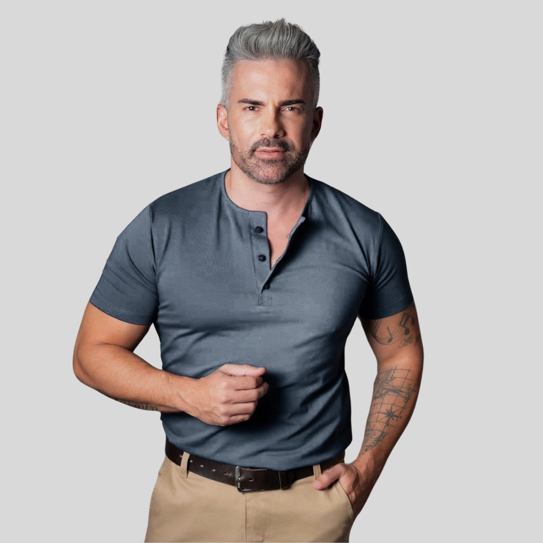Henley SIGMAN ® Algodão Egípcio